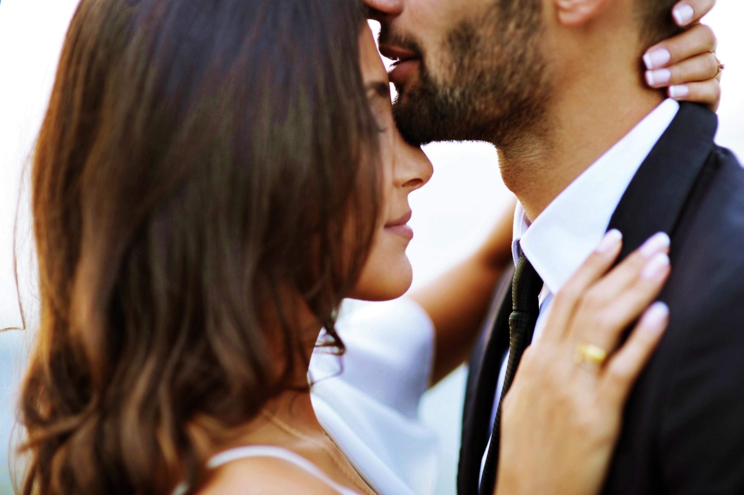 Couple hugging