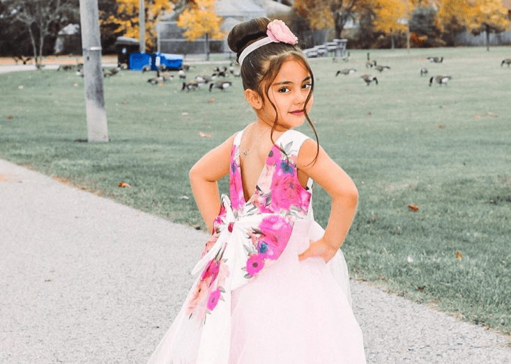 A-Line Asymmetrical Flower Girl Dress