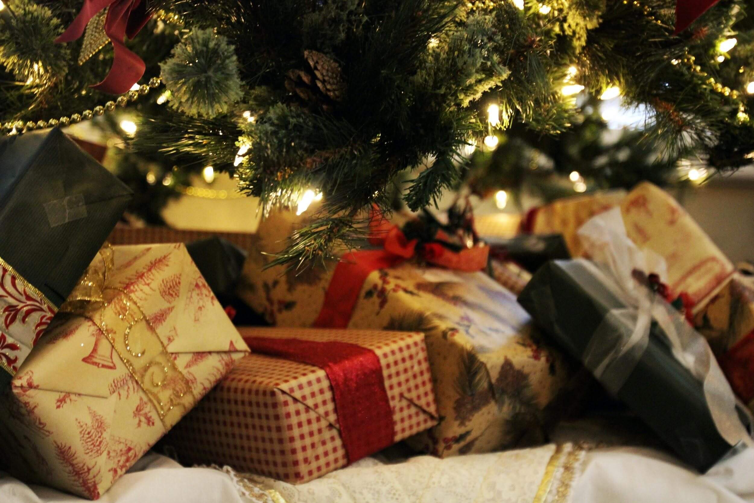 New Year's Eve presents under the tree