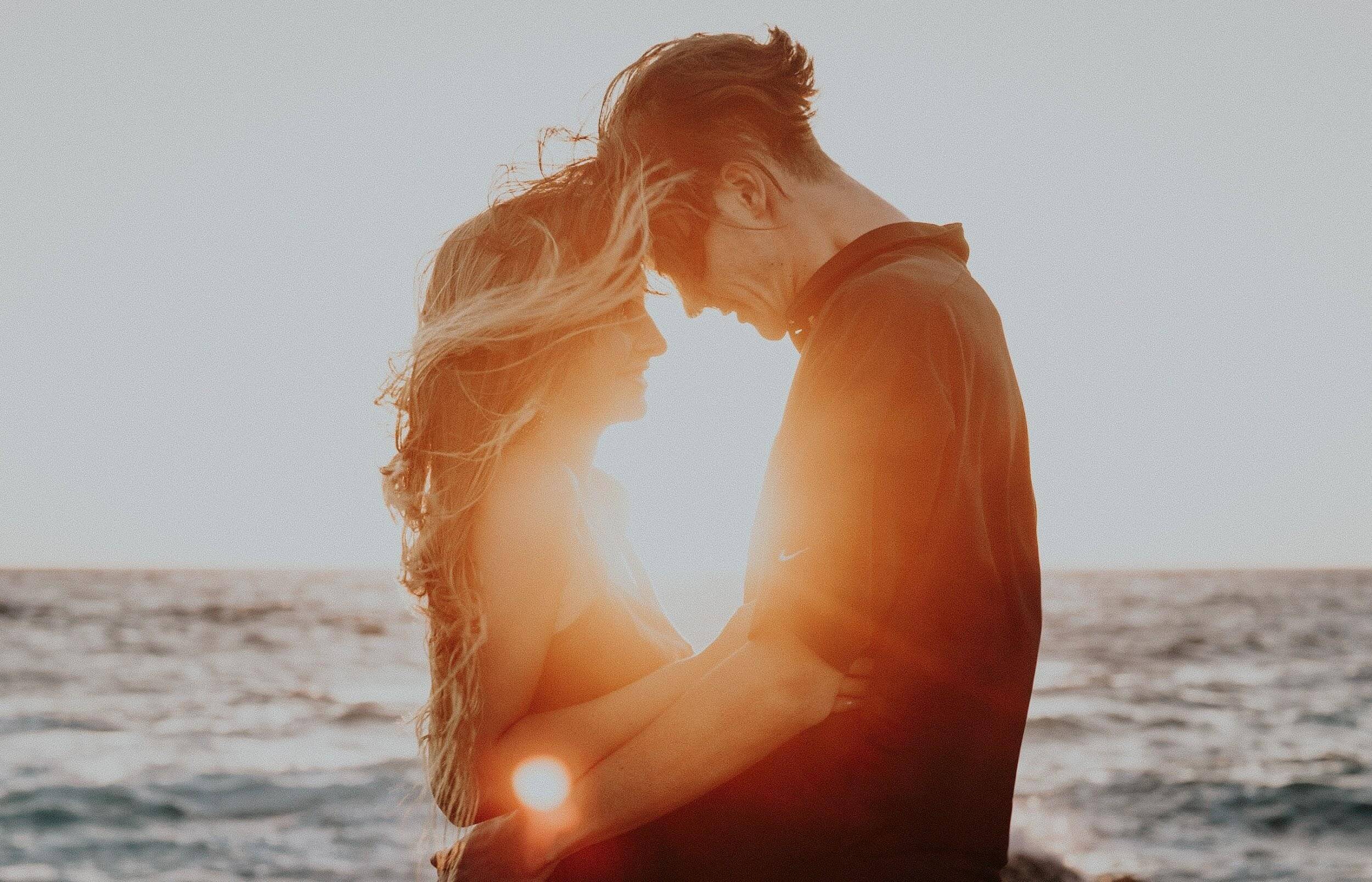 The happy couple on the beach